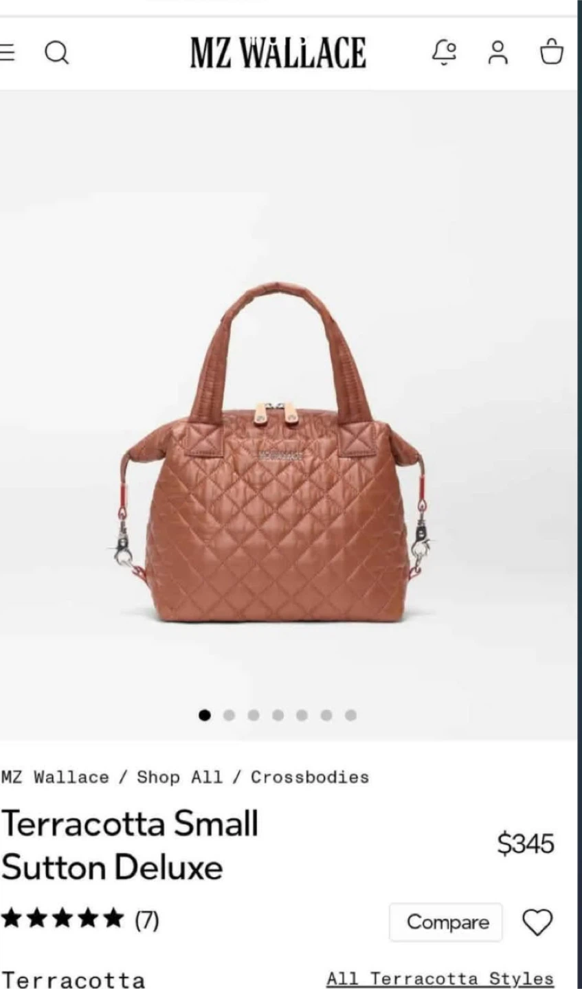 MZ Wallace Small Sutton Deluxe in Terracotta - photo 2