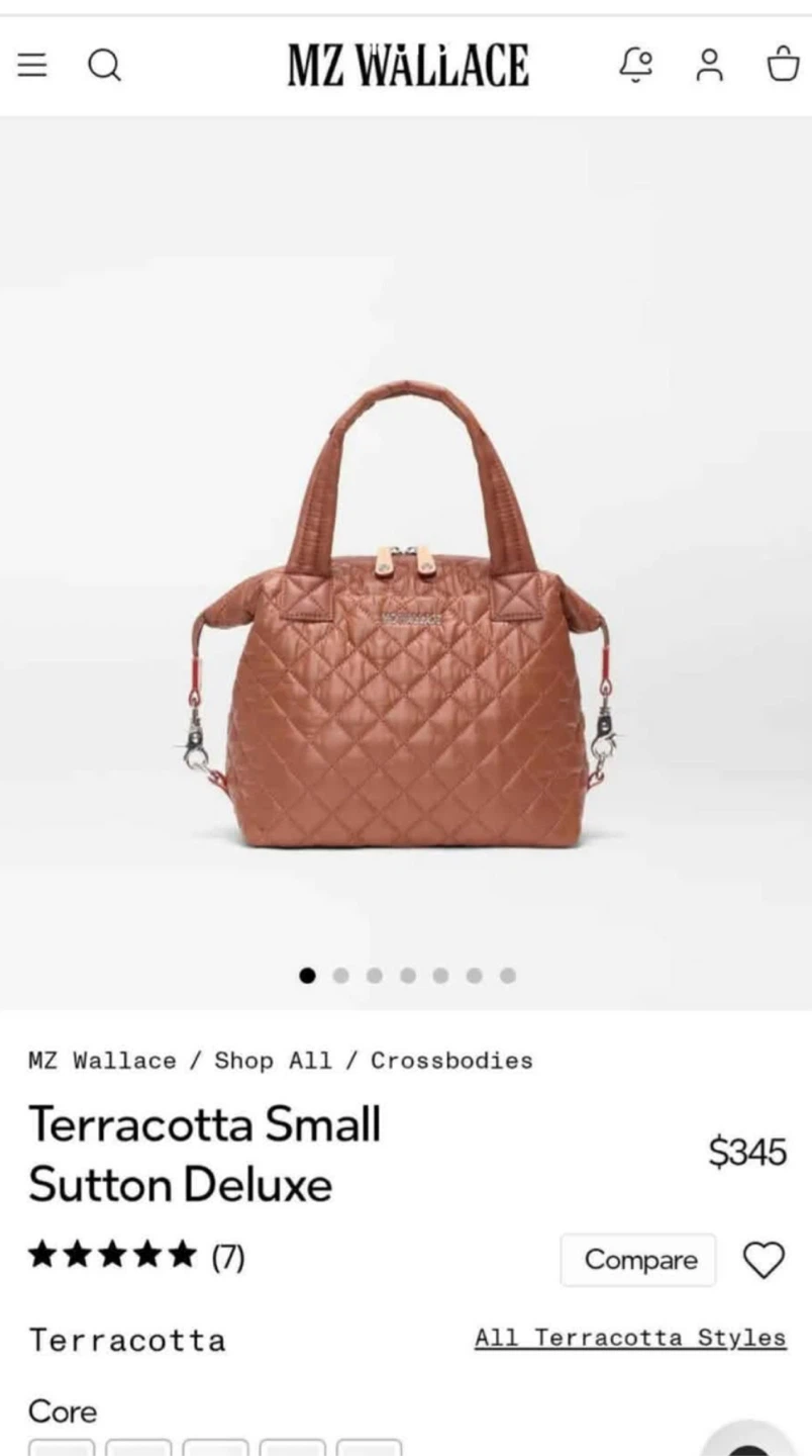 MZ Wallace Small Sutton Deluxe in Terracotta - photo 4