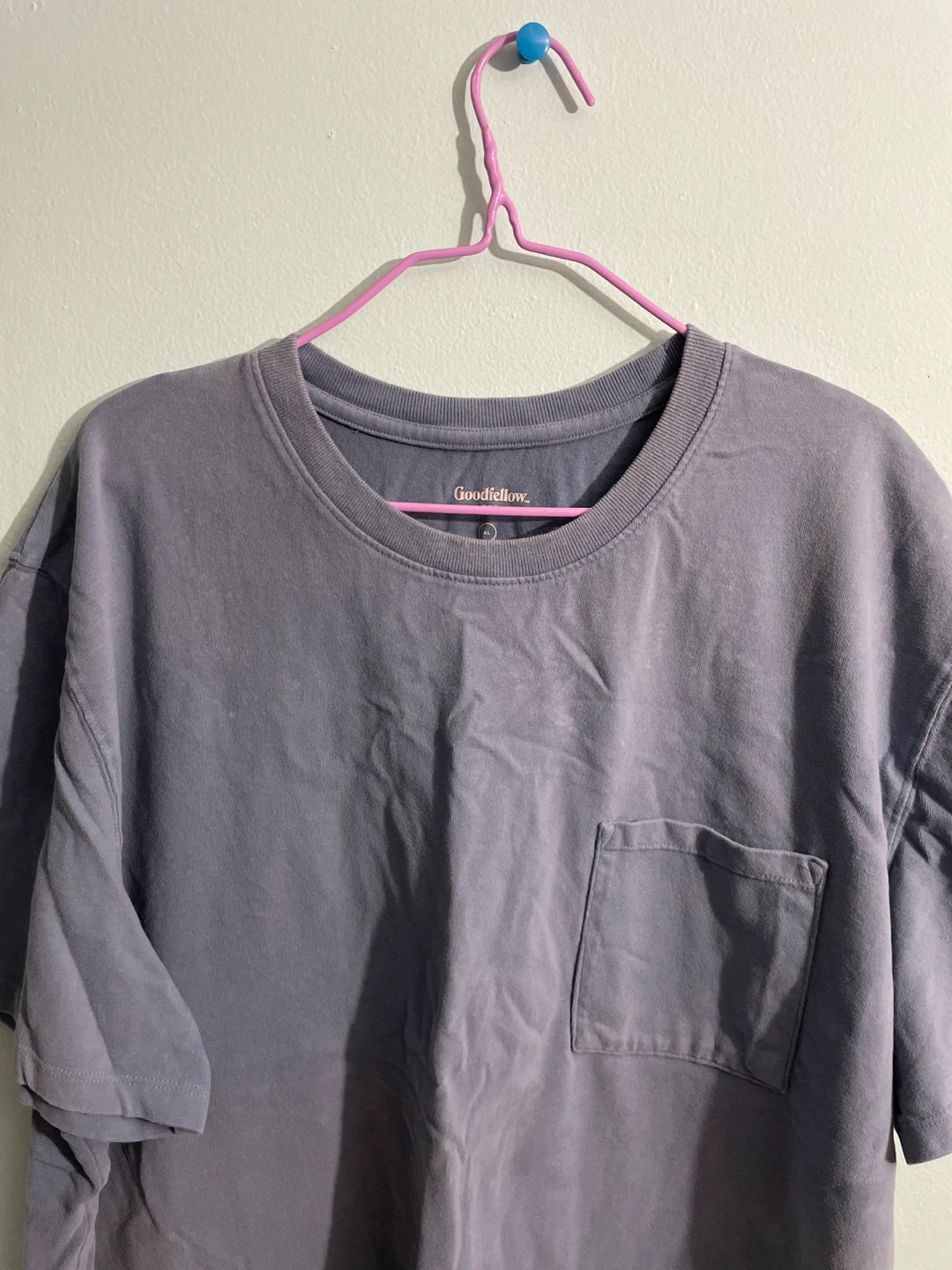 Goodfellow & Co XL Purple Pocket T-Shirt - photo 2
