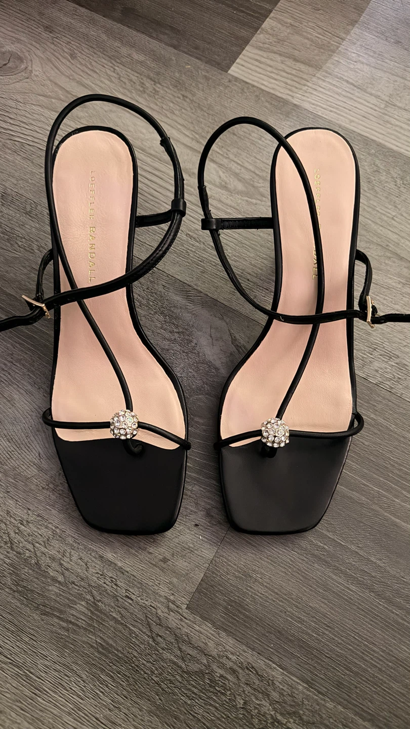Loeffler Randall Black Crystal Embellished Sandals - photo 2