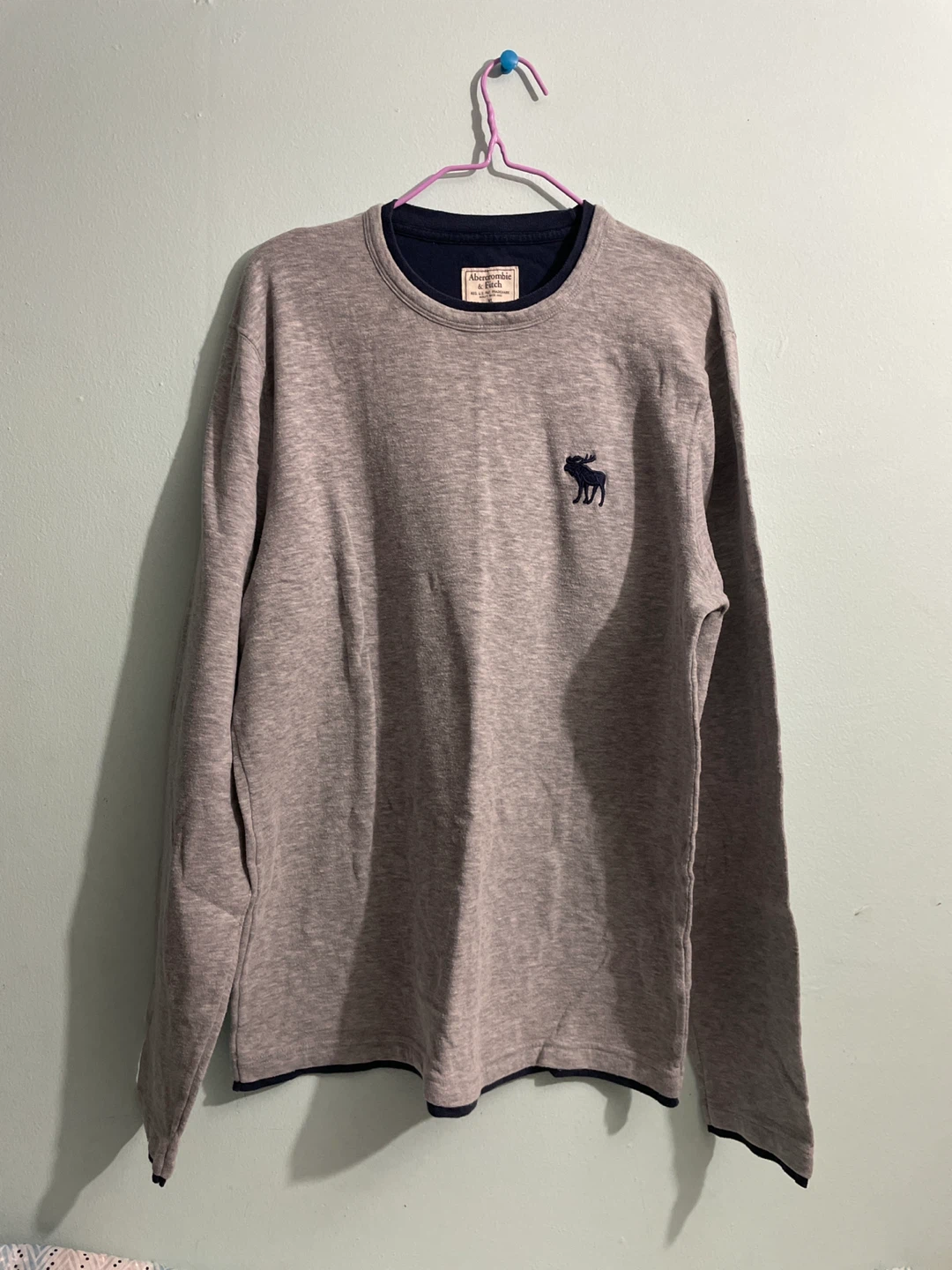 Abercrombie & Fitch Gray Long Sleeve Shirt XL - photo 2