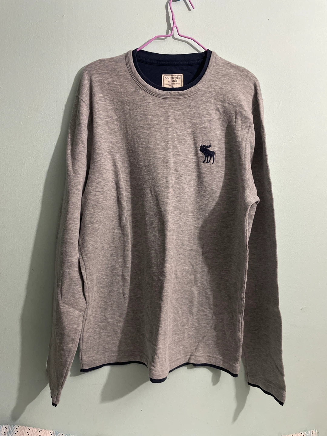 Abercrombie & Fitch Gray Long Sleeve Shirt XL - photo 4