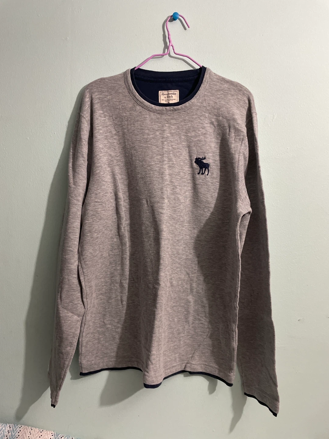 Abercrombie & Fitch Gray Long Sleeve Shirt XL - photo 5