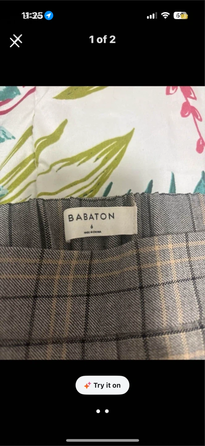Babaton Plaid Trousers