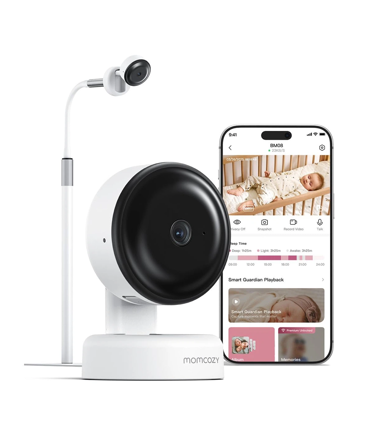 Momcozy Smart Contact-Free Baby Monitor