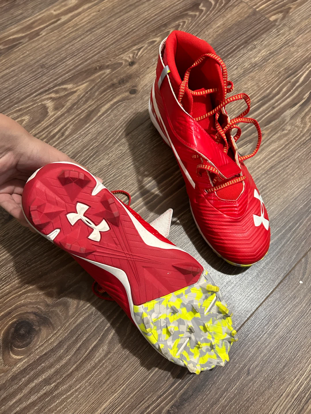 Under Armour Baseball Cleats Red Size 10.5 - photo 3