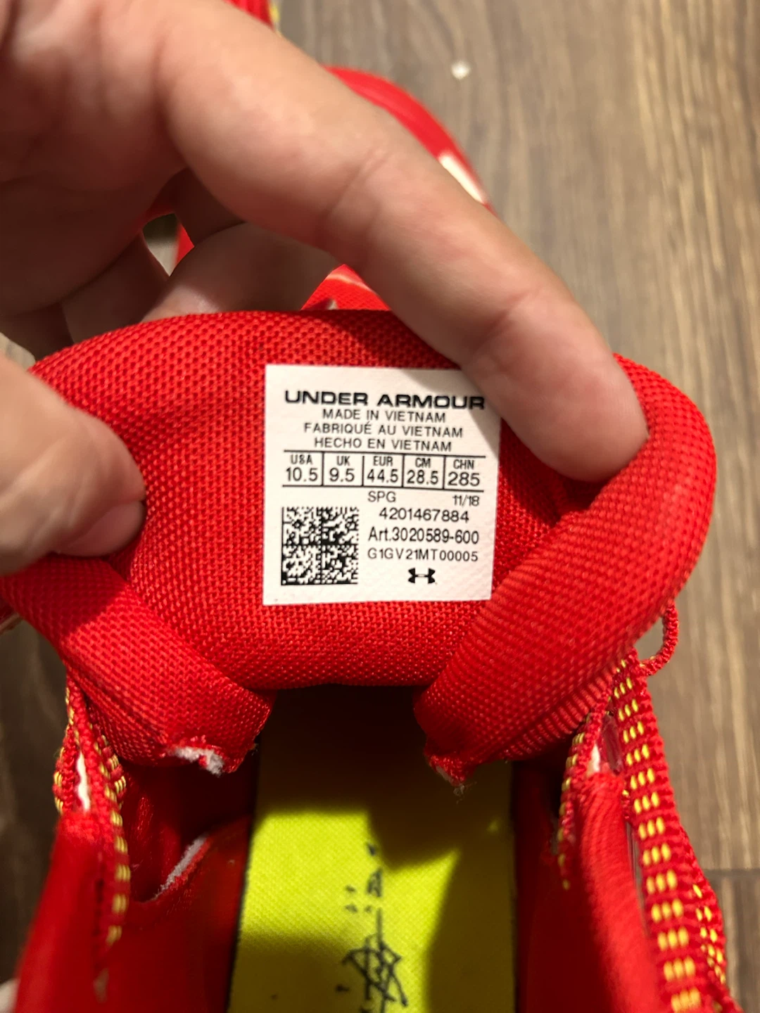 Under Armour Baseball Cleats Red Size 10.5 - photo 4
