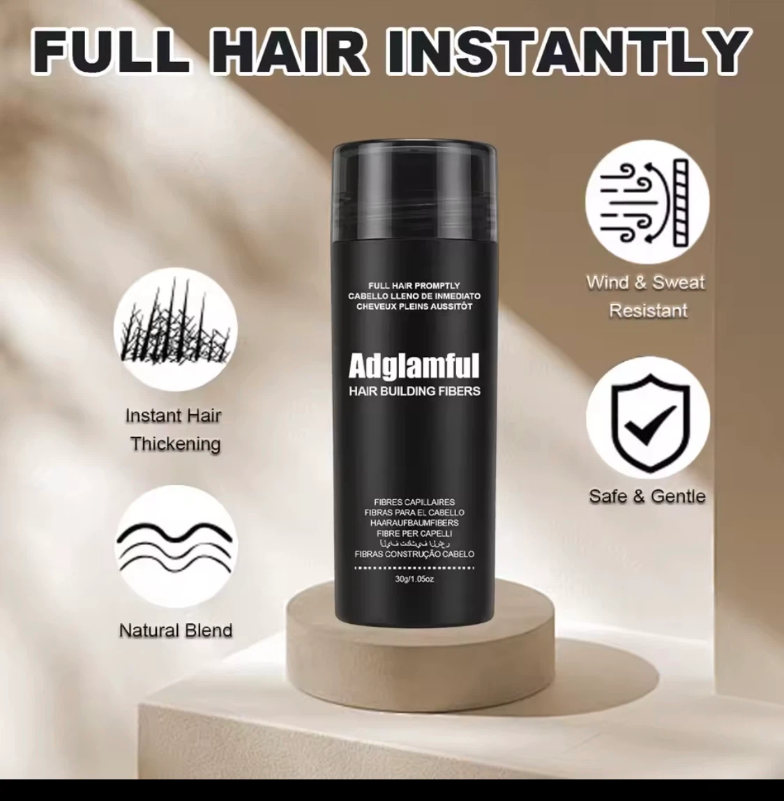 Hair Building Fibers - Black And Dark Brown Brand New Sealed - photo 2