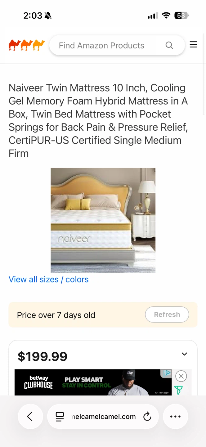 Twin Bed Frame + 10" Hybrid Mattress - photo 2