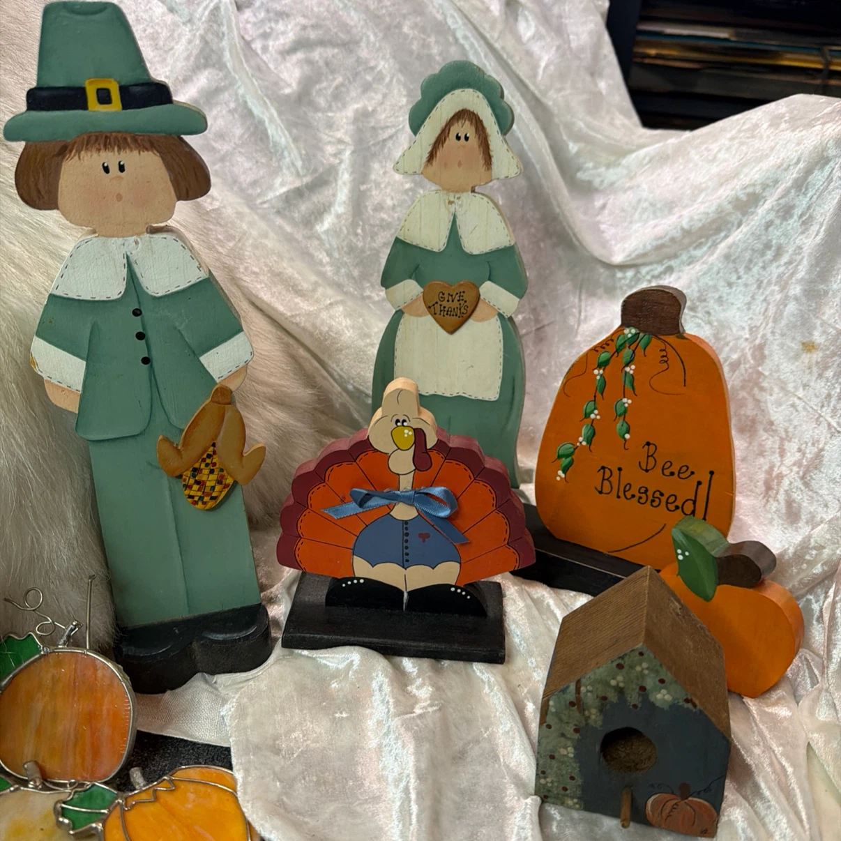 Thanksgiving Wood Decor Handmade unique one of a kind
