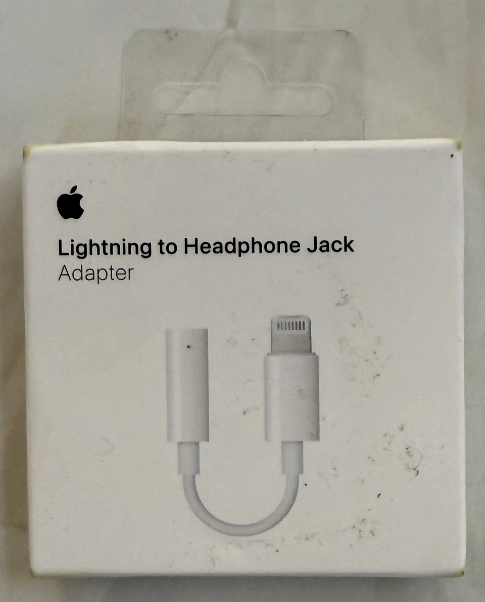 Apple Lightning to 3.5 mm Headphone Jack Audio Adapter.