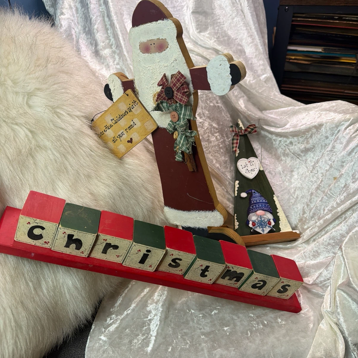 Christmas handmade wooden figures