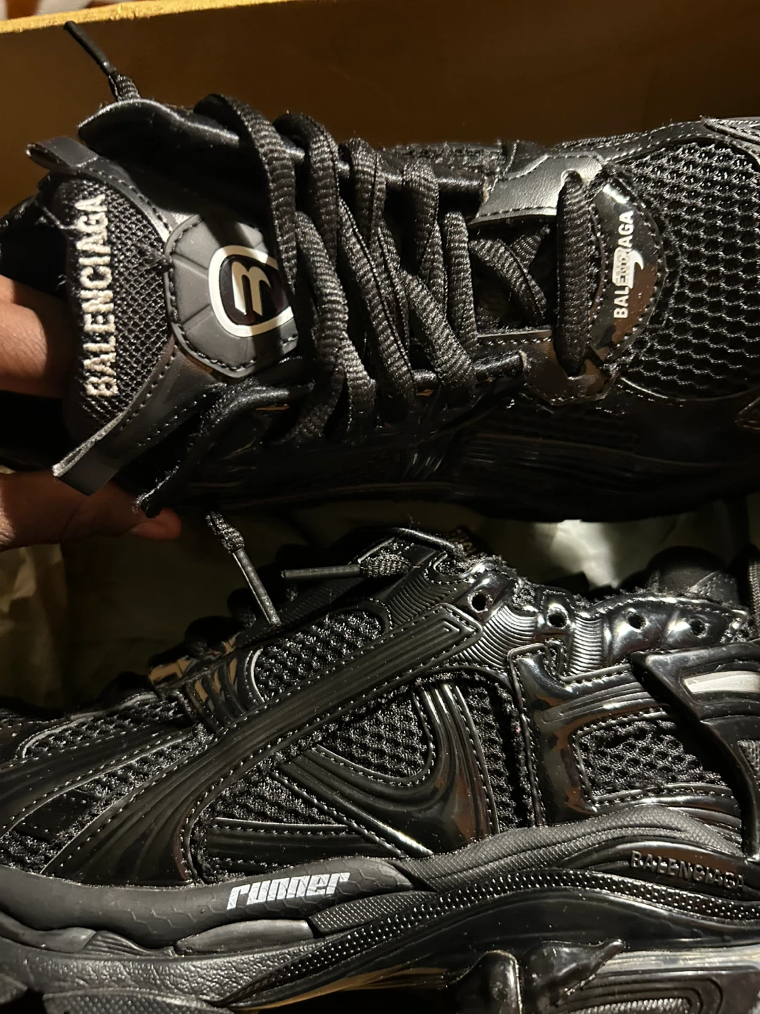 Balenciaga Runner Sneakers Led Black - photo 3