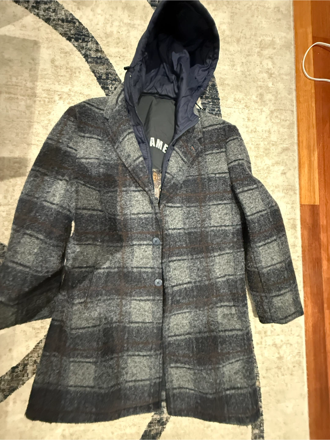 A Fish Named Fred Plaid Coat