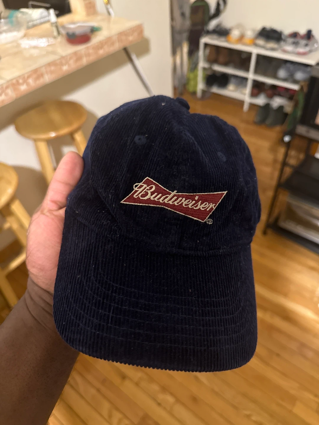 Budweiser Navy Corduroy Hat - photo 2