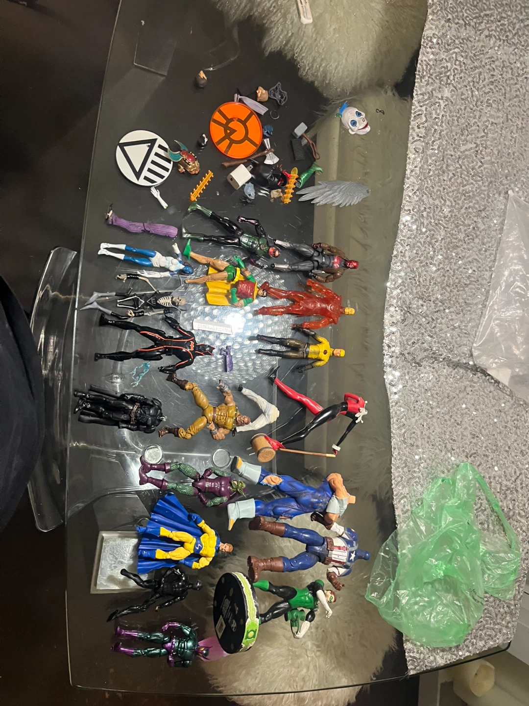 Assorted broken marvel/ DC Multiverse Action Figures
