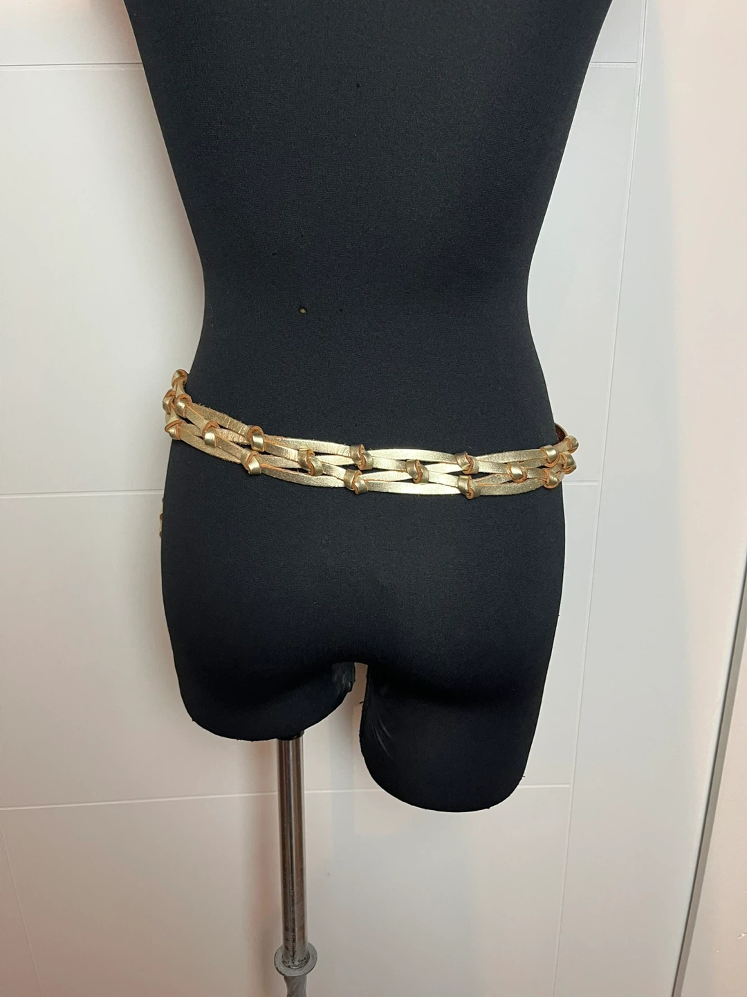 Ralph Lauren Gold Braided Leather Belt - photo 3