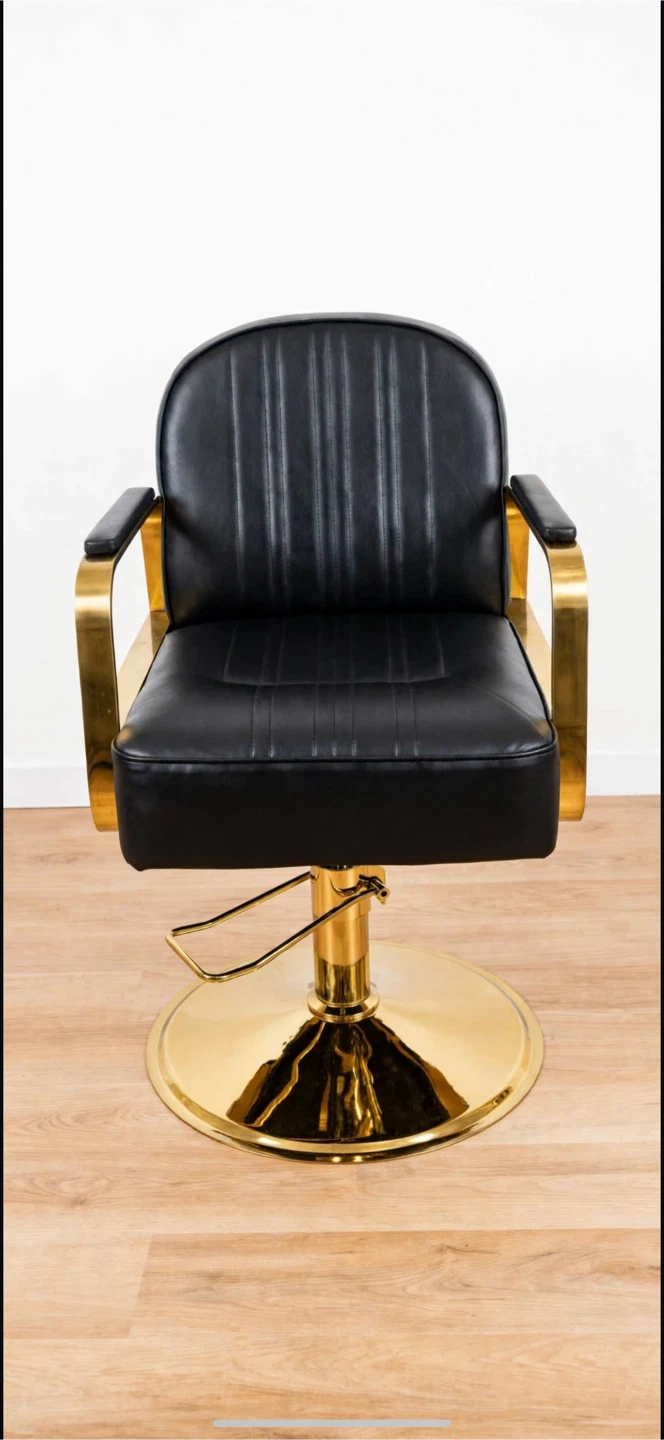 Black and Gold Salon Chair