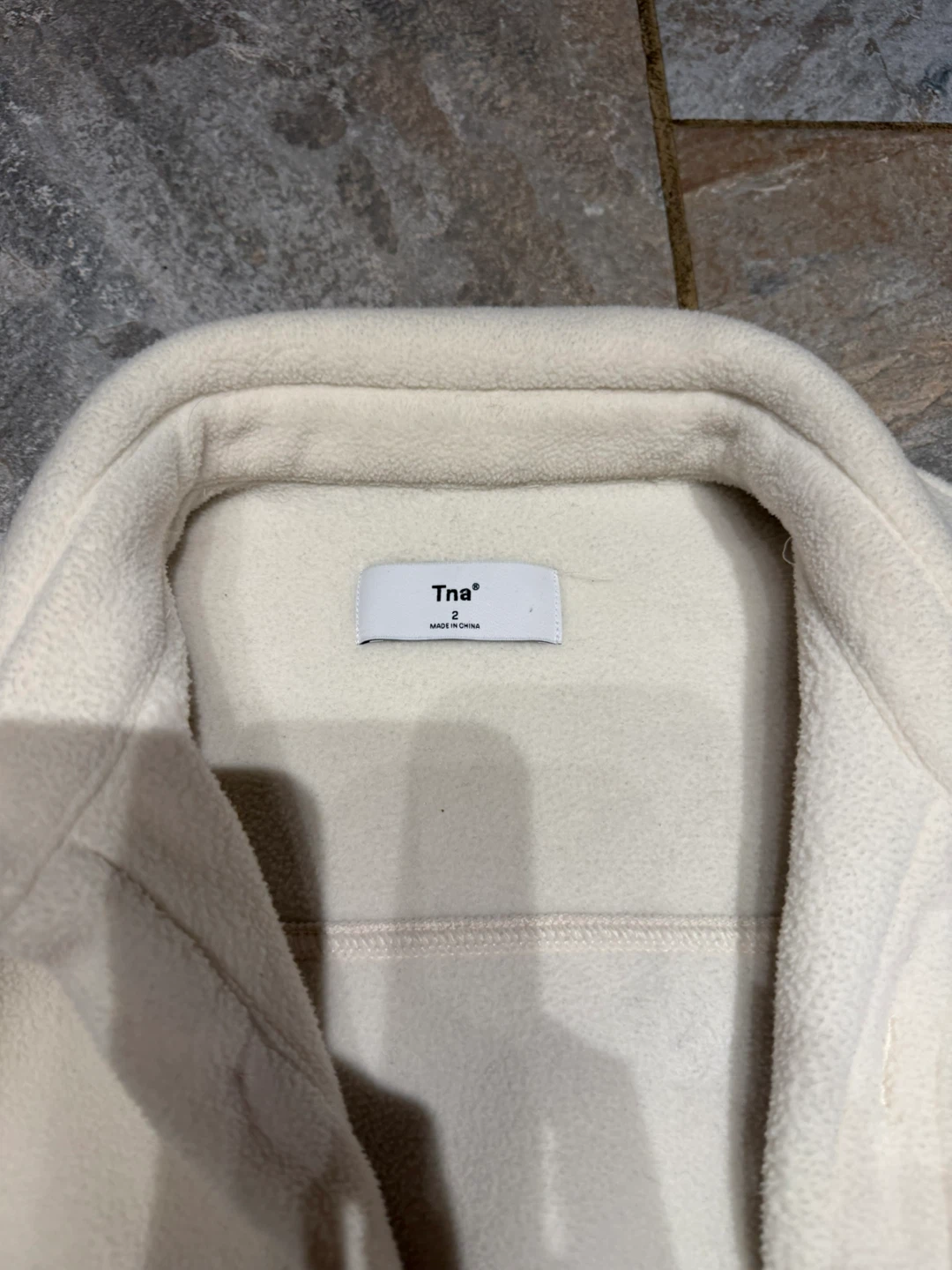 Tna Cream Fleece Shirt Jacket - photo 2