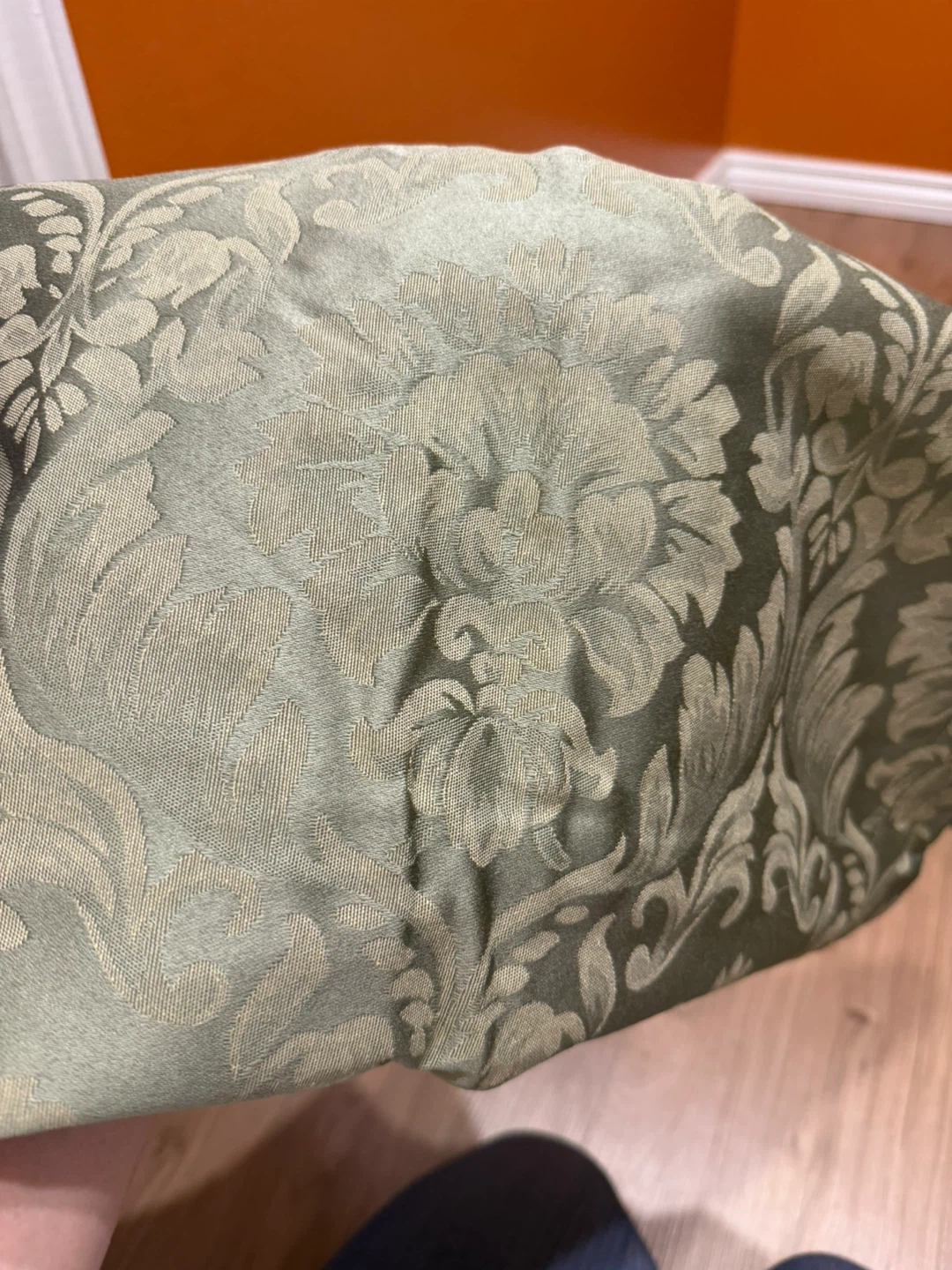Sage Green Damask Curtains - photo 2