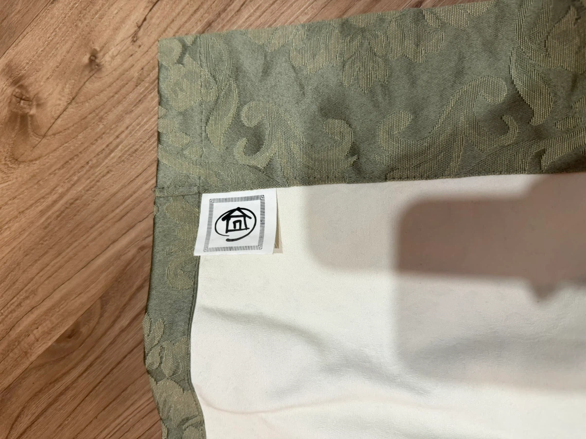 Sage Green Damask Curtains - photo 4