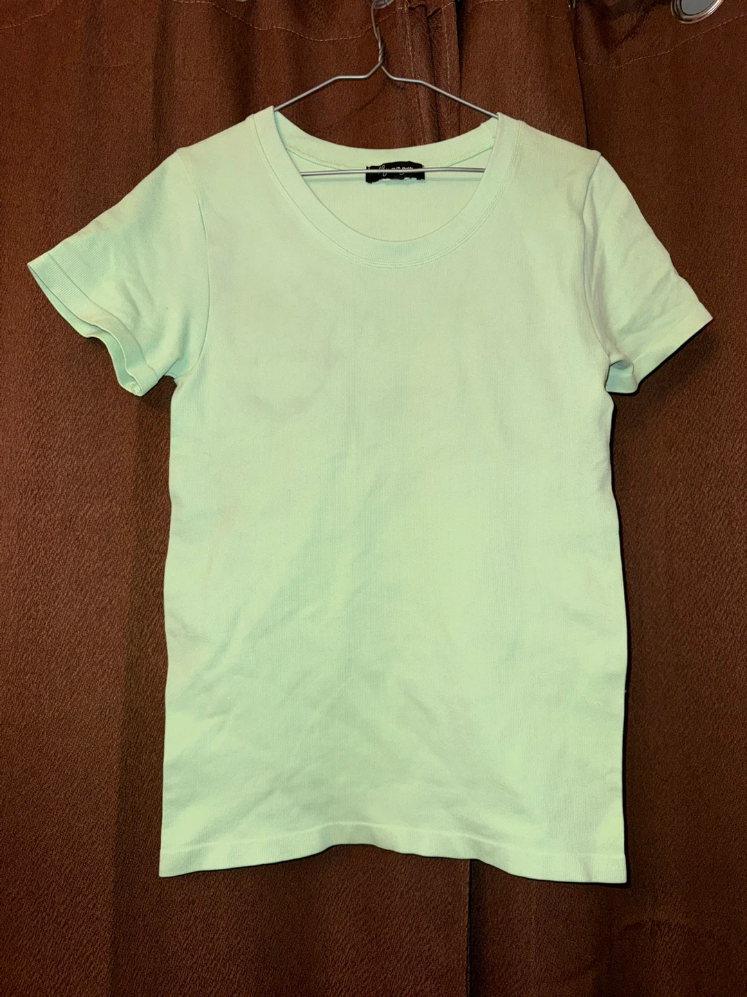 Lily Morgan Light Green Crew Neck T-shirt