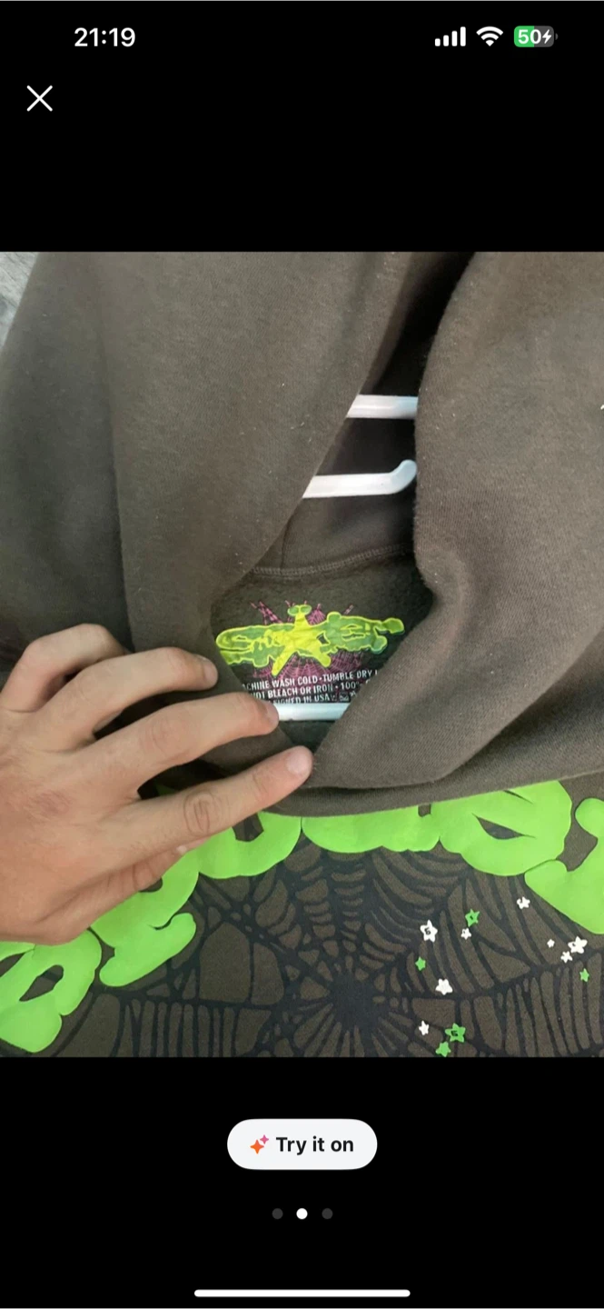 SP5DER Hoodie Brown - photo 2