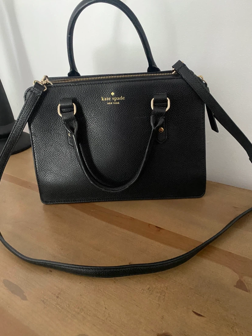 Kate Spade Leather Black Handbag new condition - photo 2