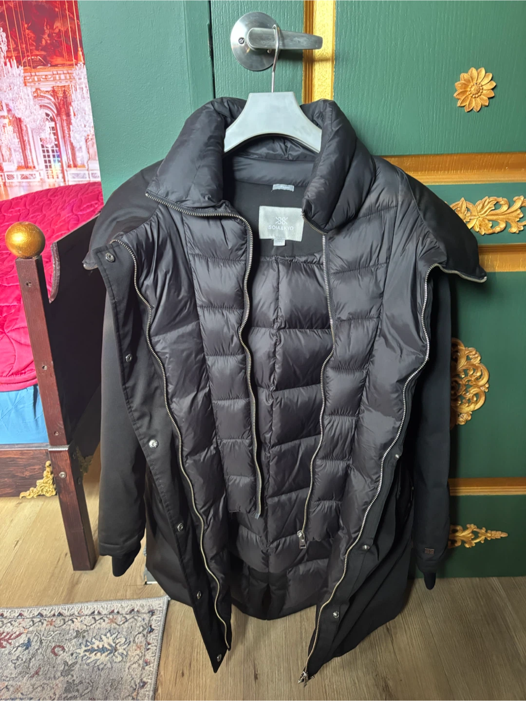 Soia & Kyo Black Winter Parka
