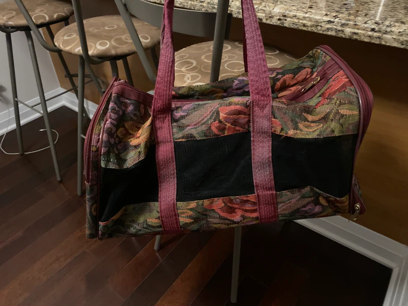 Floral Tapestry Pet Carrier Bag