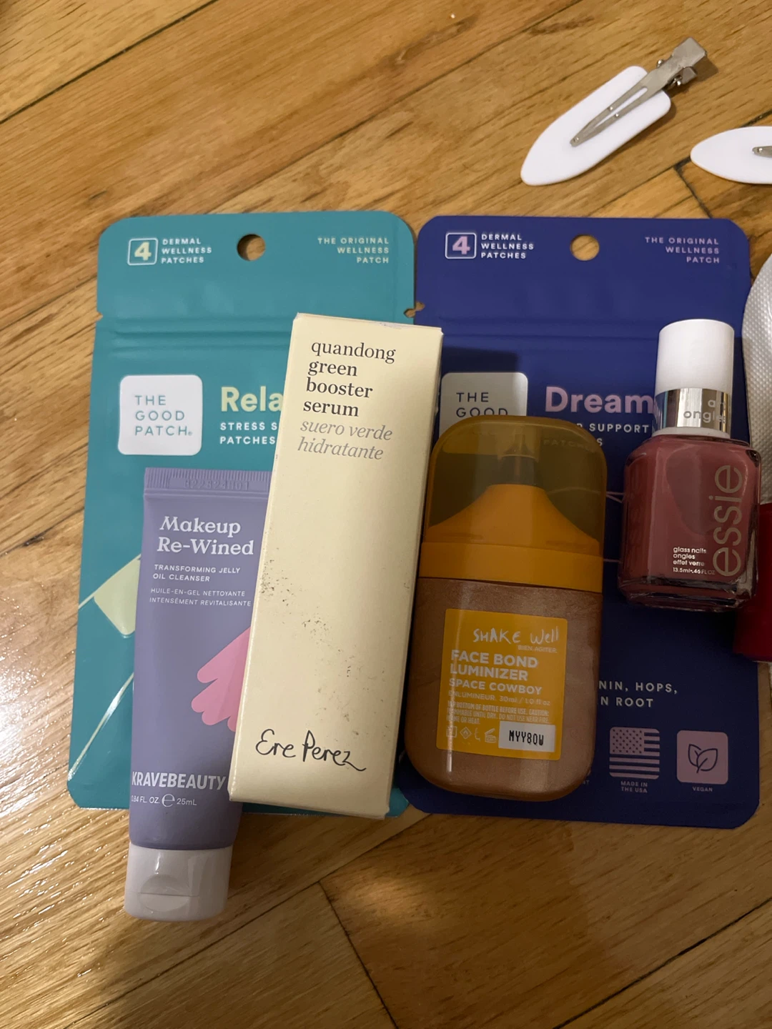 Assorted Skincare, Hair Accessories, and Nail Polish Bundle - photo 3