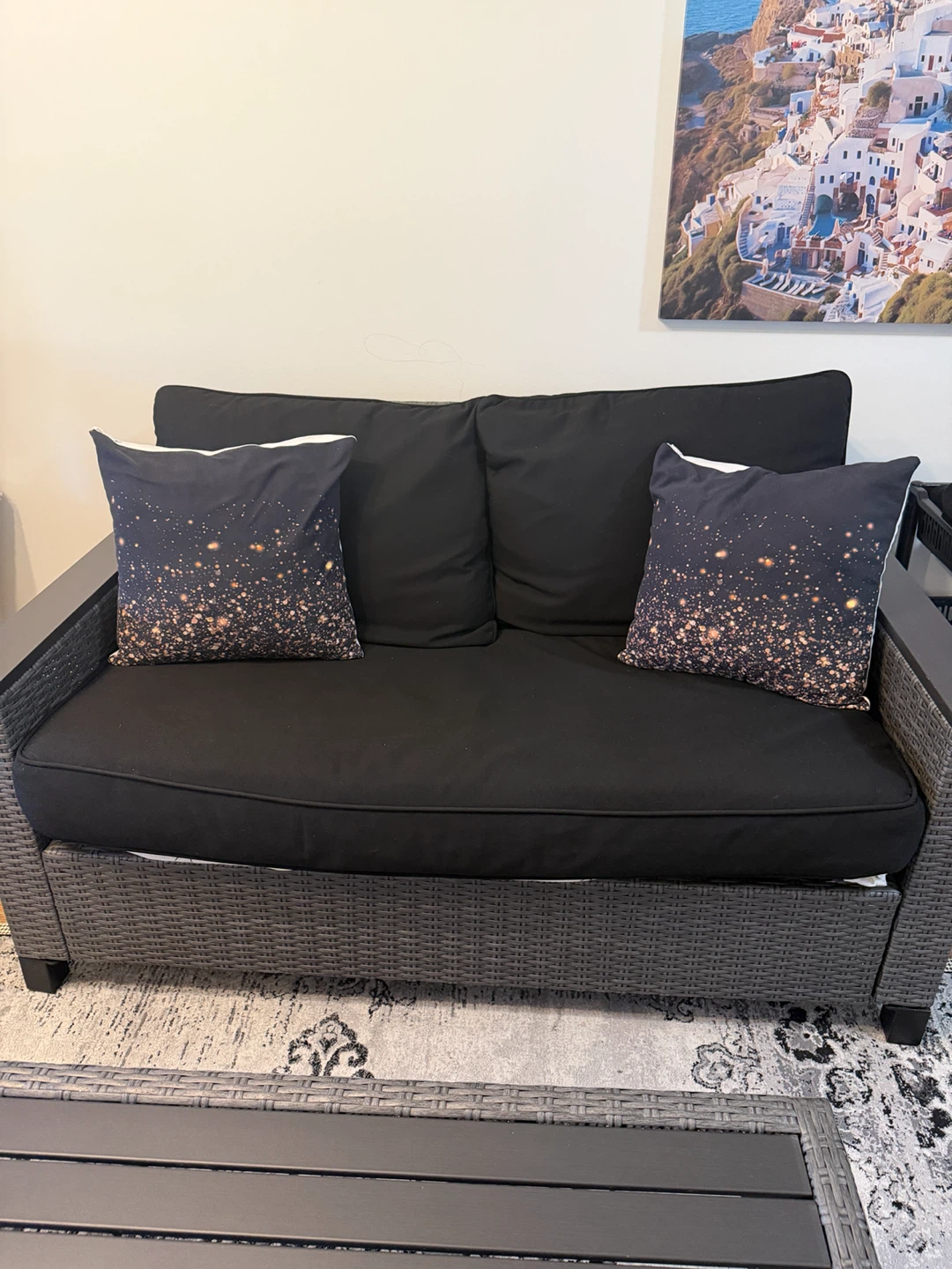 4-Piece Wicker Patio Furniture Set
