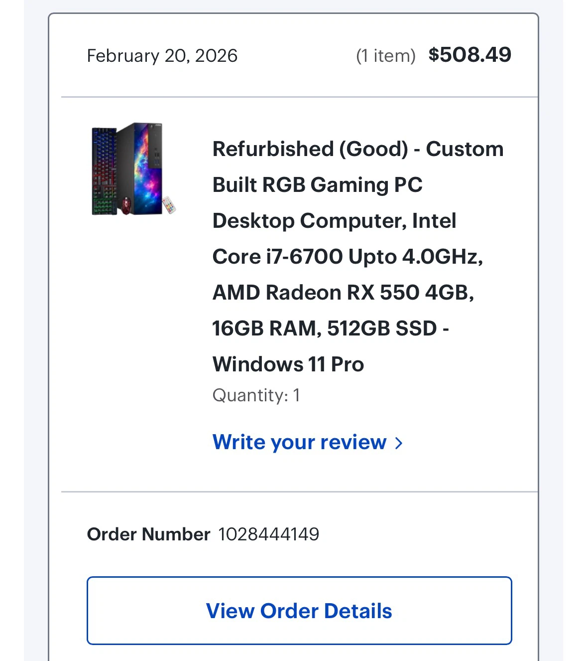 Custom Gaming PC with Acer Monitor