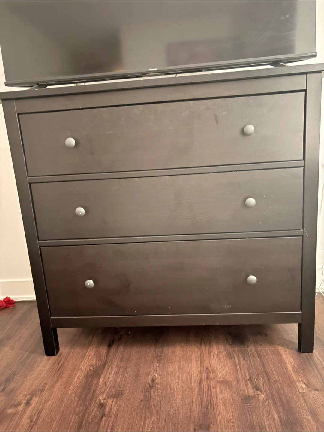 IKEA Hemnes 3-Drawer Dresser Black-Brown