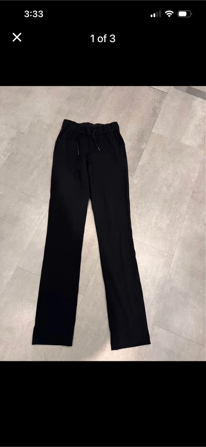 Lululemon Black Pull-On Pants Size 0 Tall
