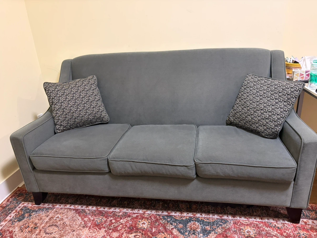 Grey Three-Seater 70” Sofa - photo 3