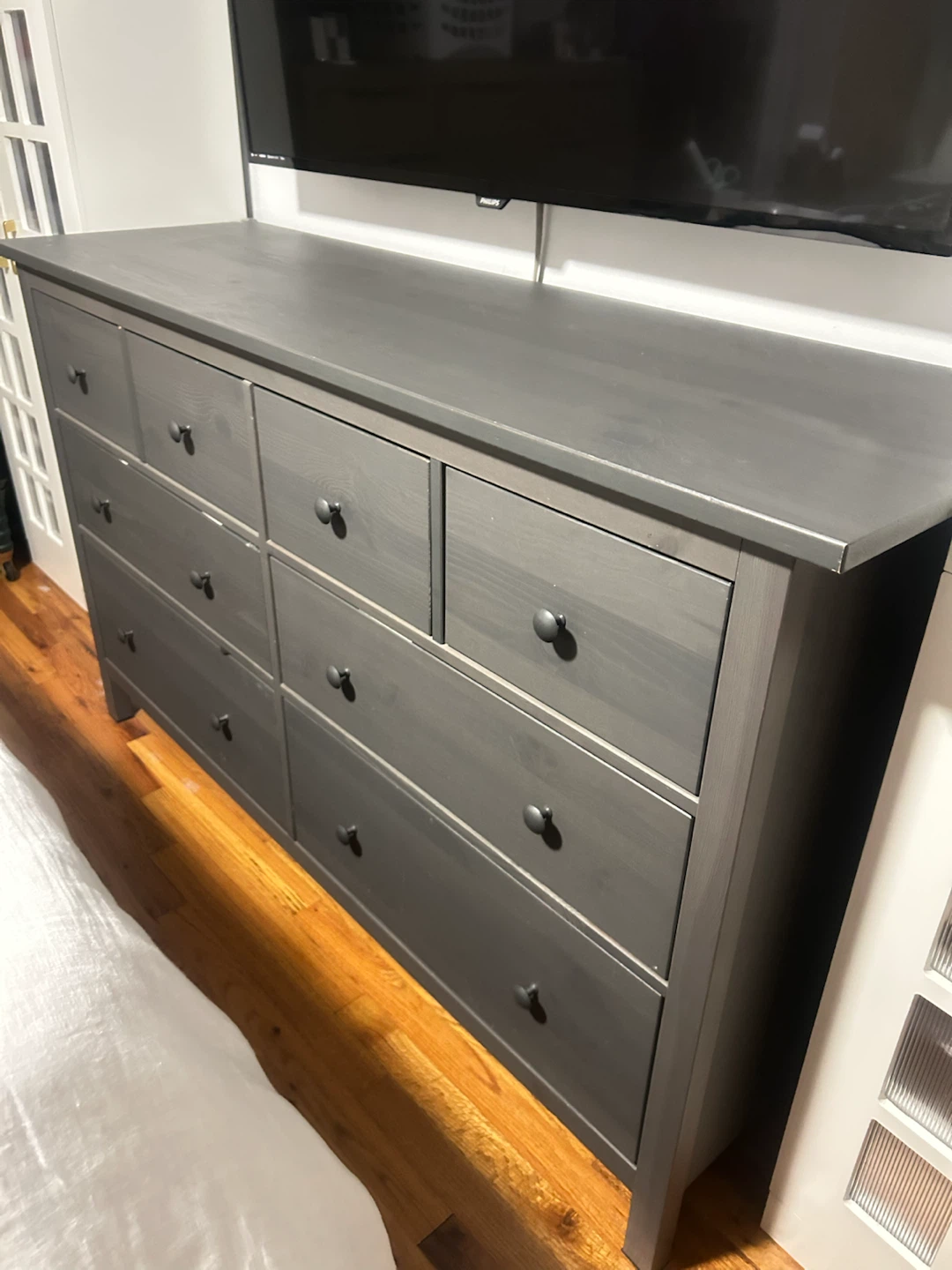 IKEA Hemnes 8-Drawer Dresser Dark Gray