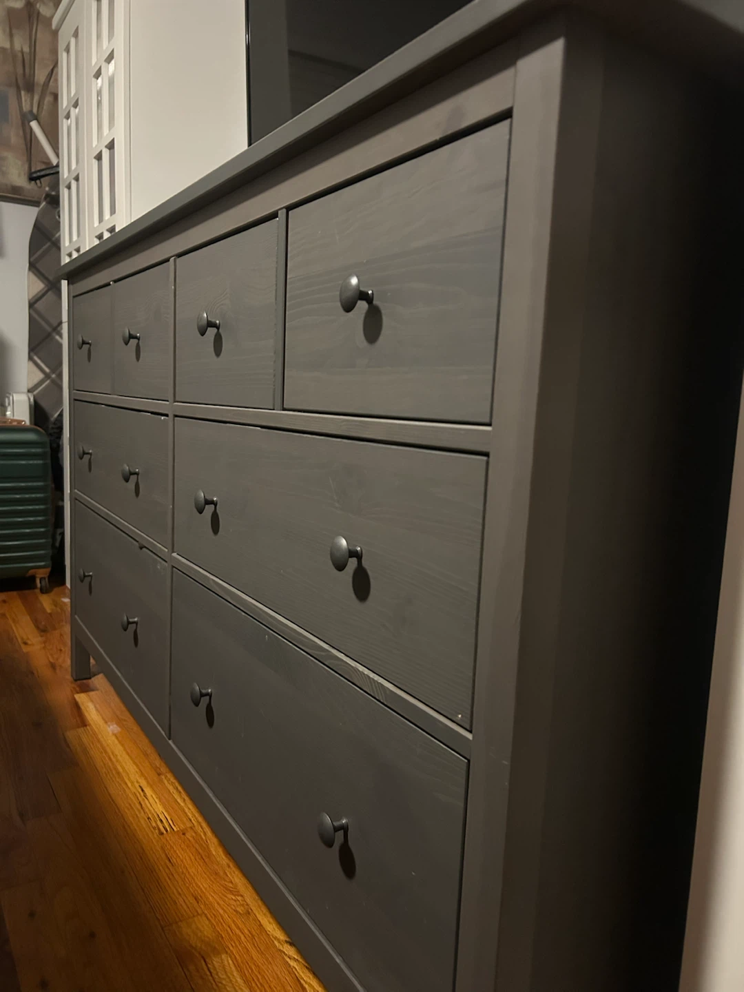 IKEA Hemnes 8-Drawer Dresser Dark Gray - photo 2