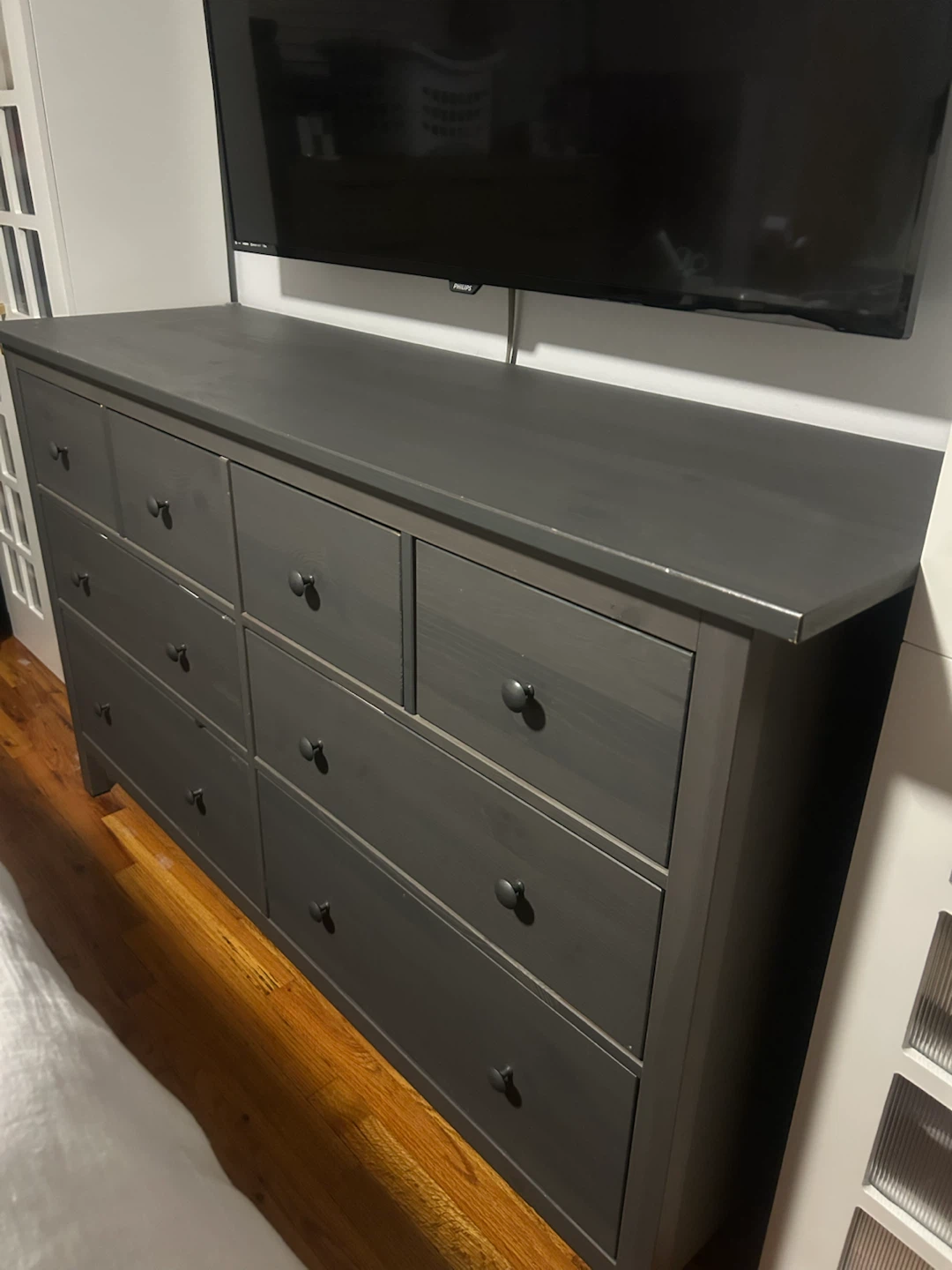 IKEA Hemnes 8-Drawer Dresser Dark Gray - photo 3