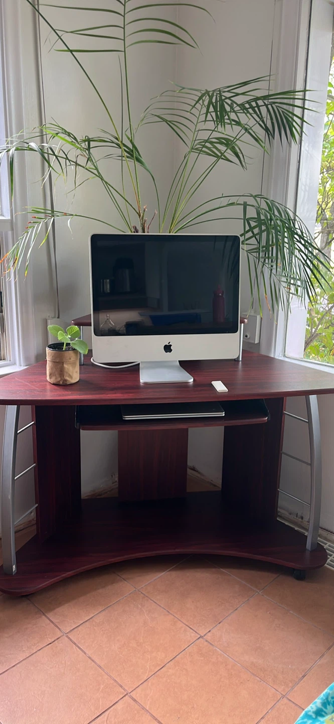 Corner Mahogany Computer Desk