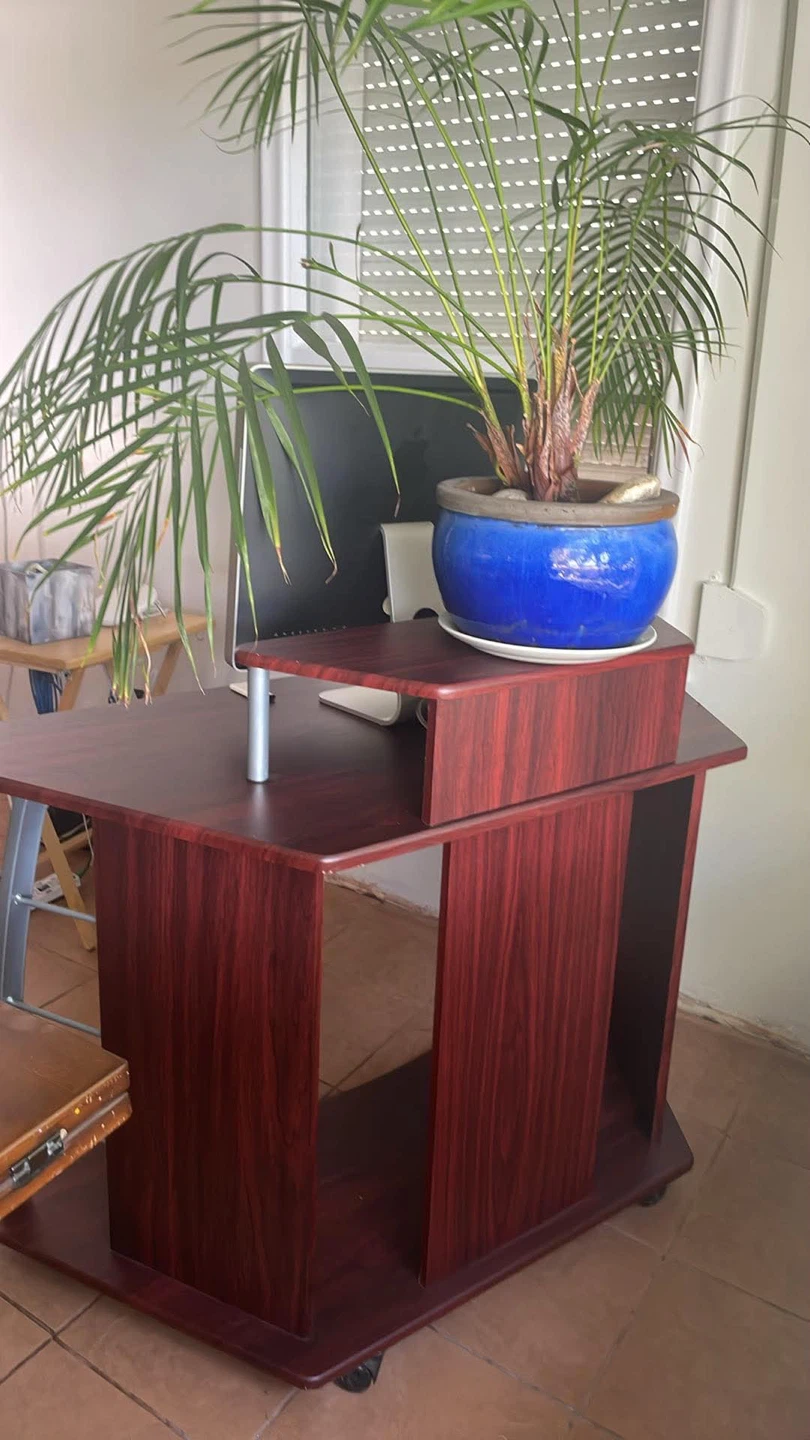 Corner Mahogany Computer Desk - photo 2