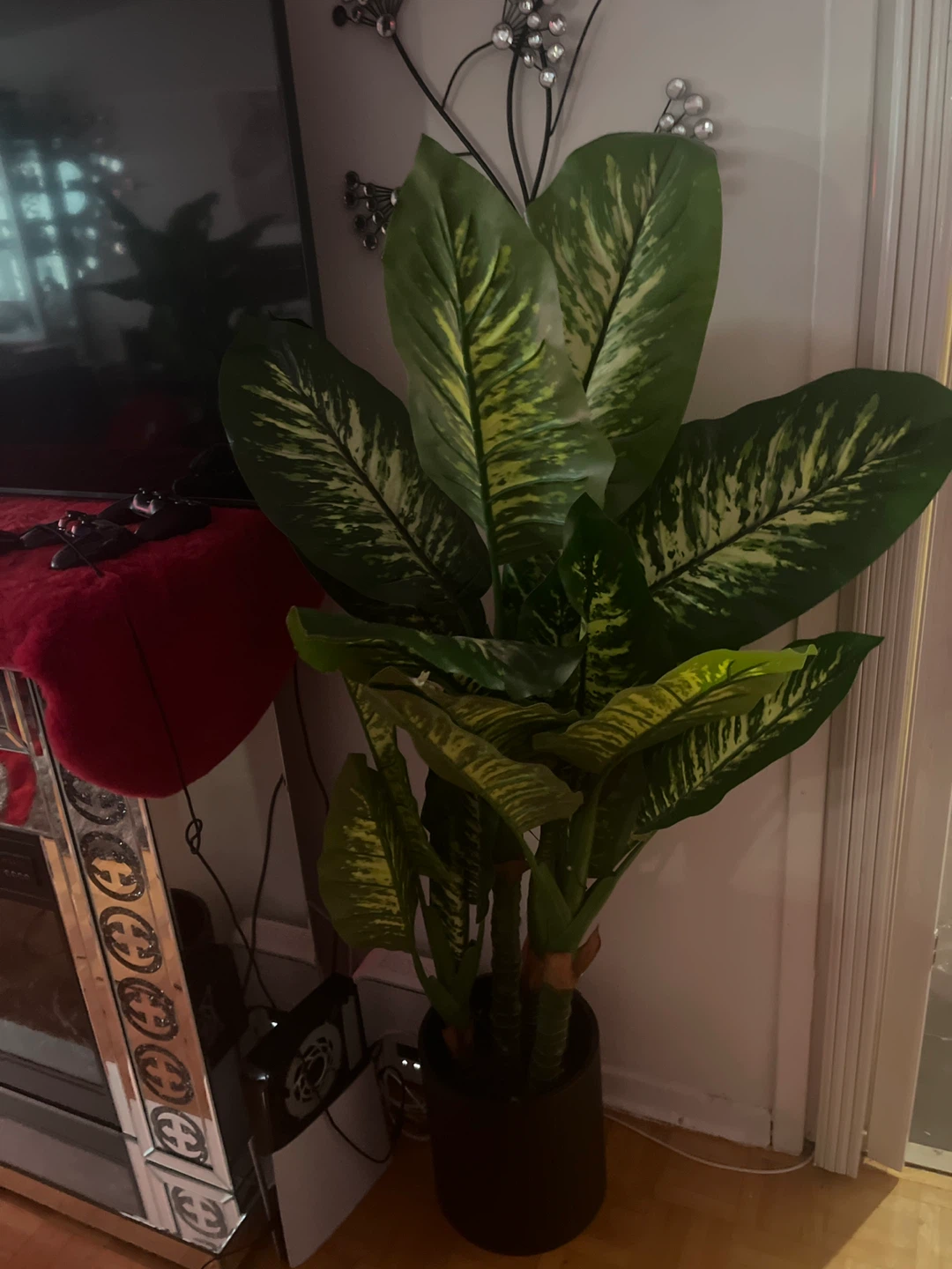 2 Large Artificial Dieffenbachia Plant - photo 2