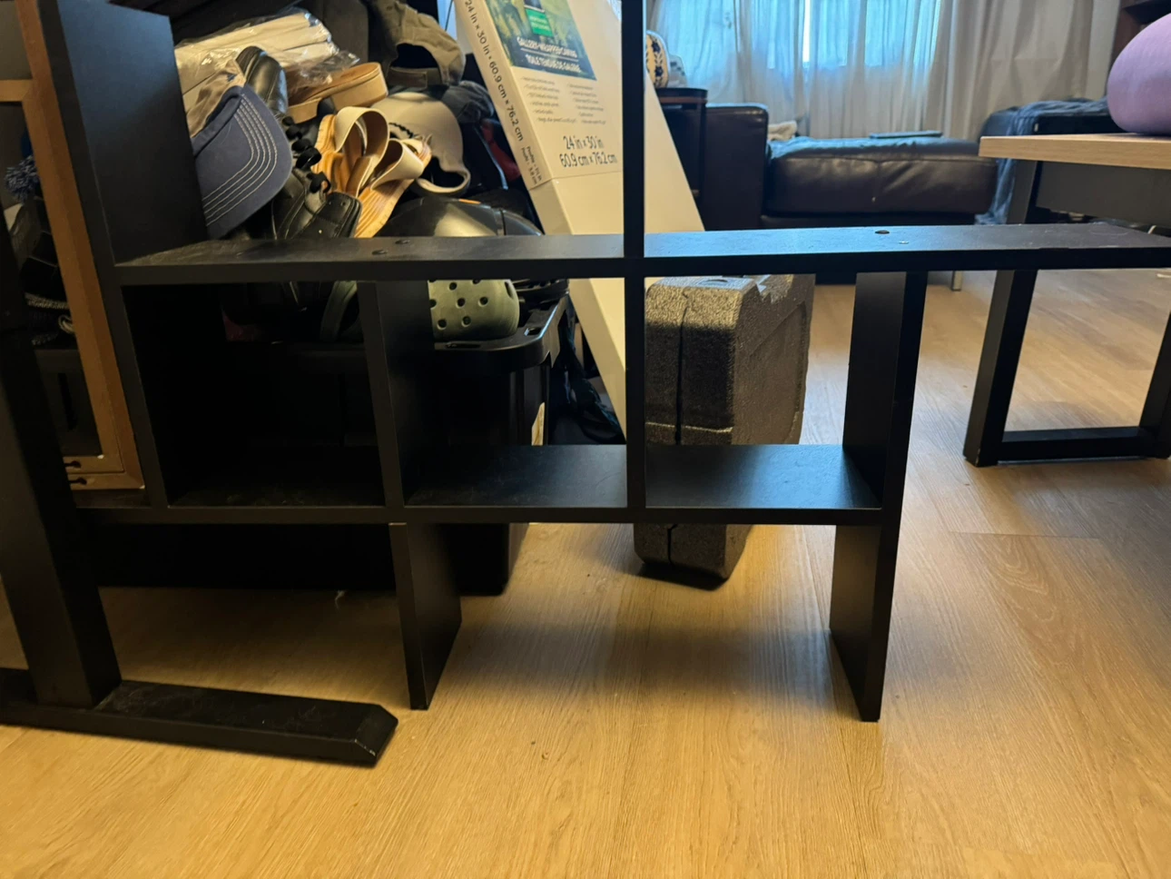 Black Wooden floating shelf - photo 2