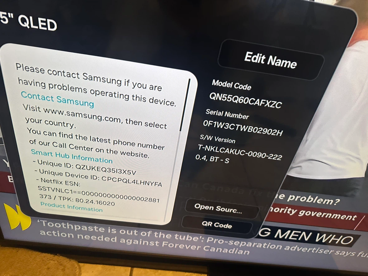 Samsung 55" QLED 4K Smart TV QN55Q60CAFXZC - photo 4