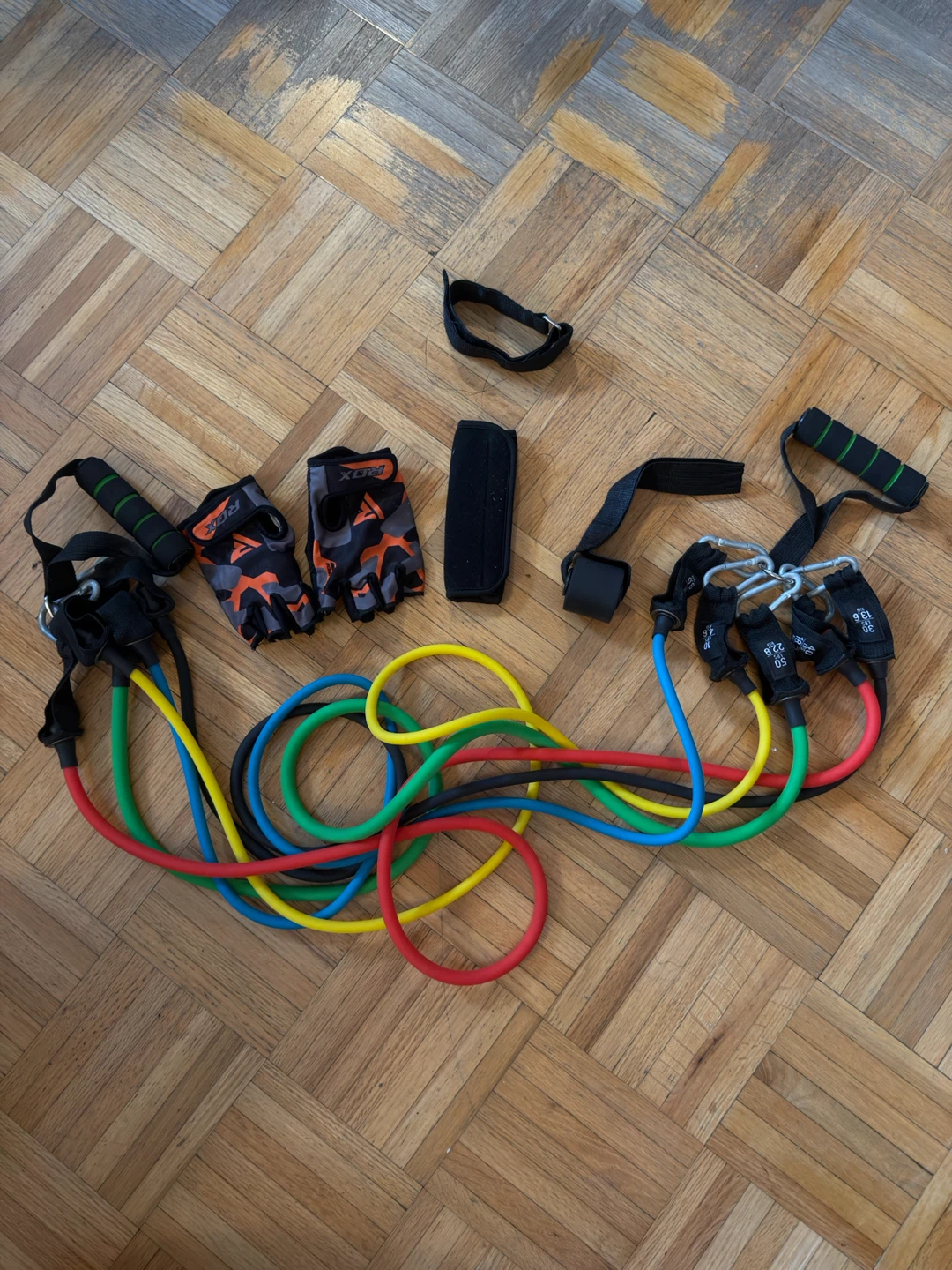 Resistance Band Set with Training Gloves