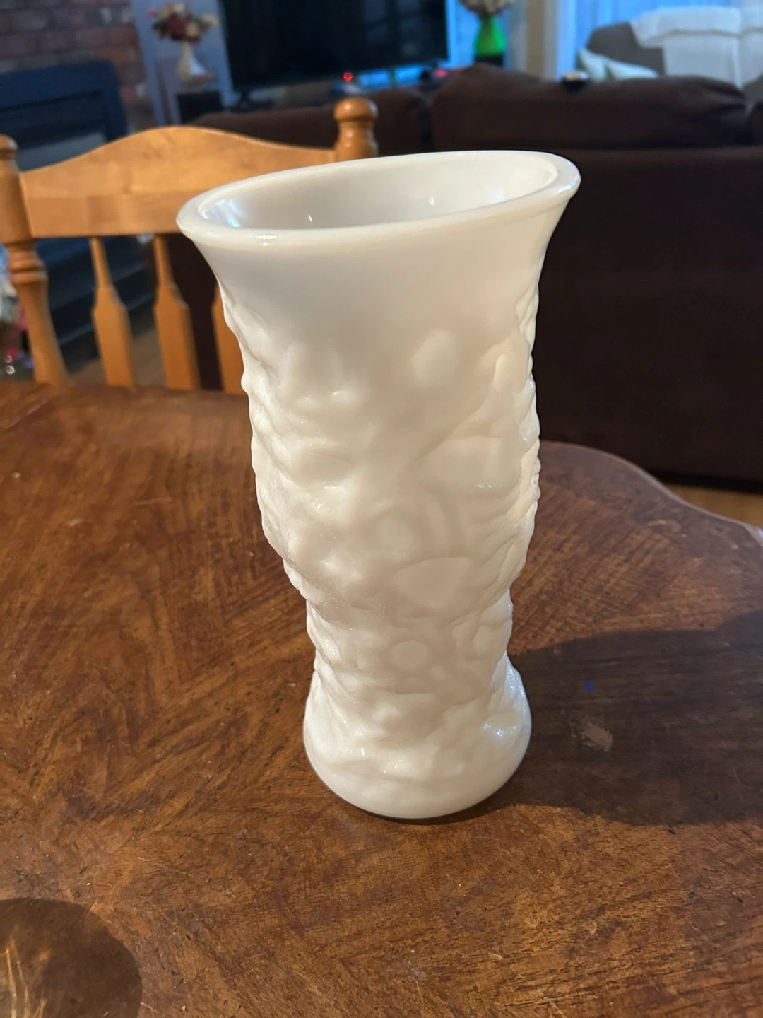 White Milk Glass Vase