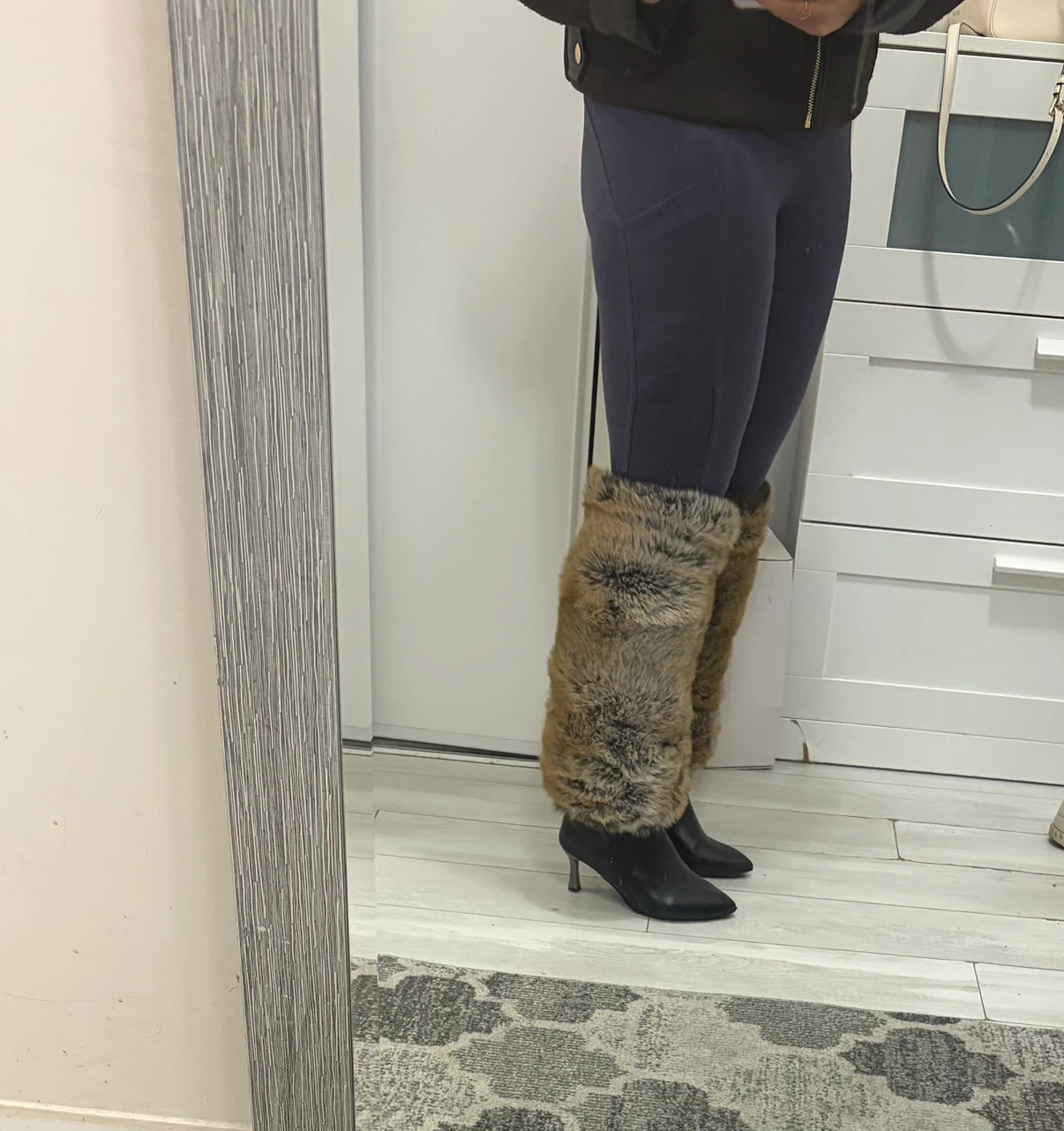 Faux Fur Leg Warmers