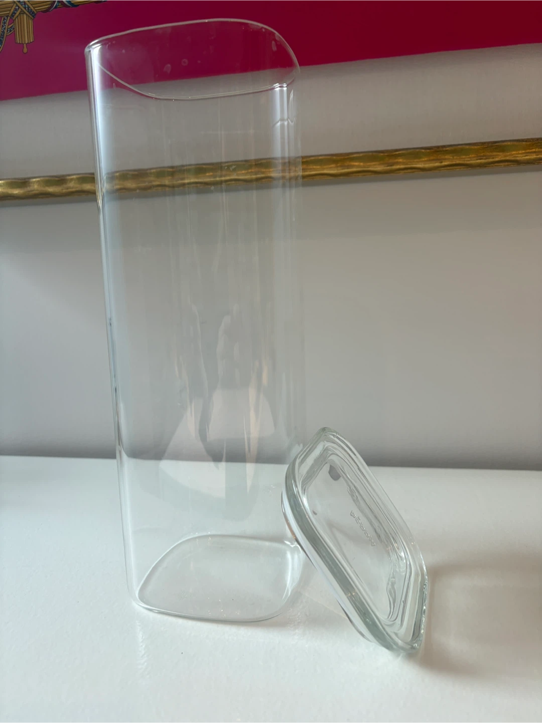 Glass Spaghetti Container