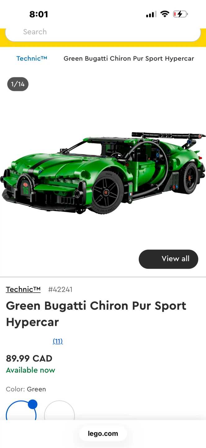LEGO Technic Bugatti Chiron Pur Sport 42241 - photo 5