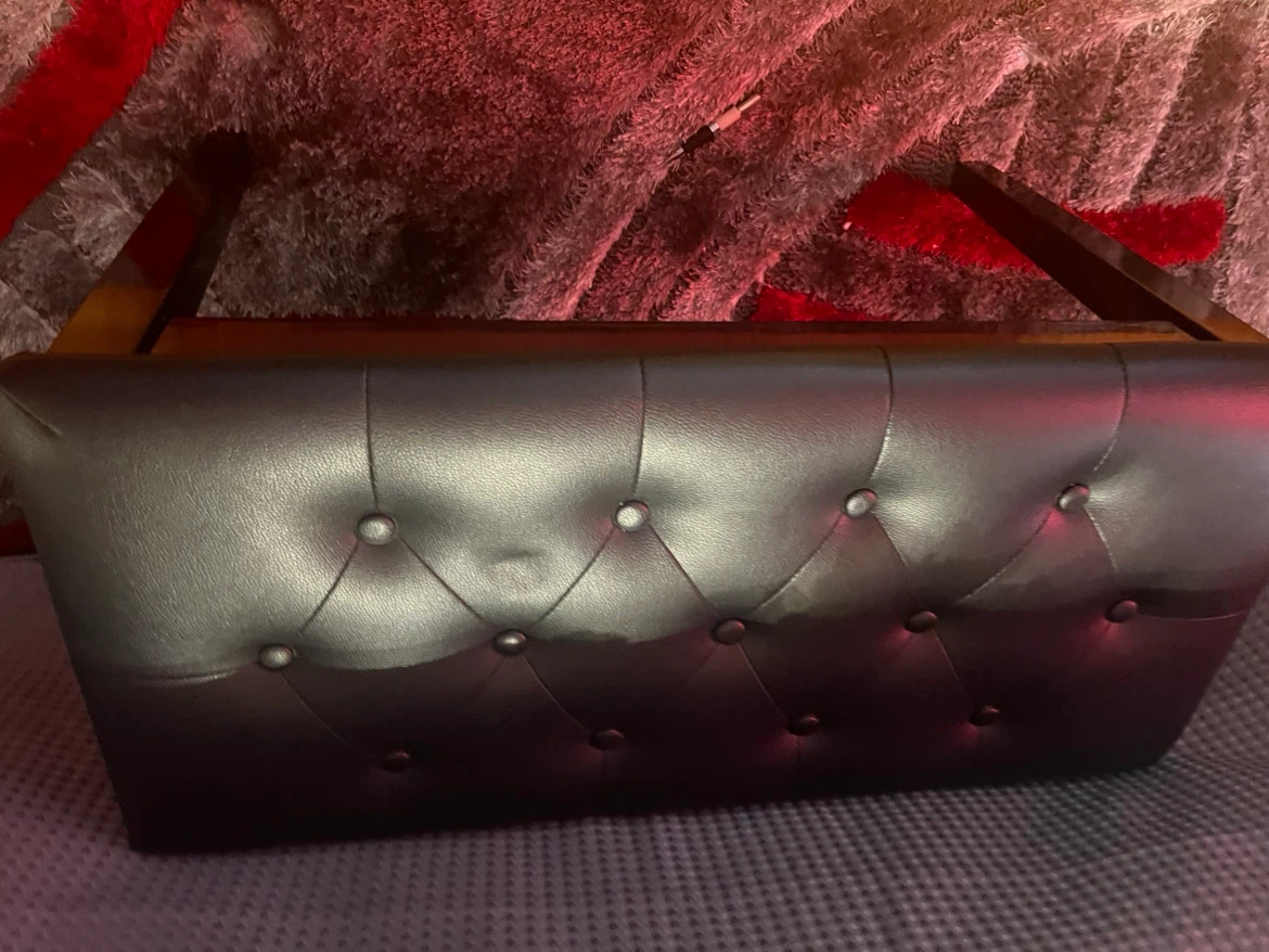 Tufted Leather Look Piano Bench - photo 2